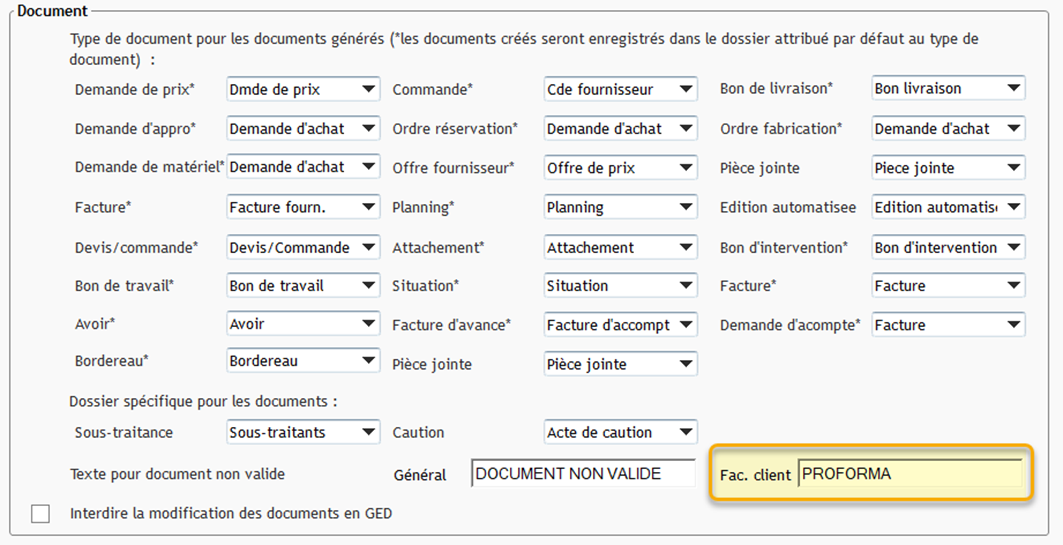 comment écrire proforma